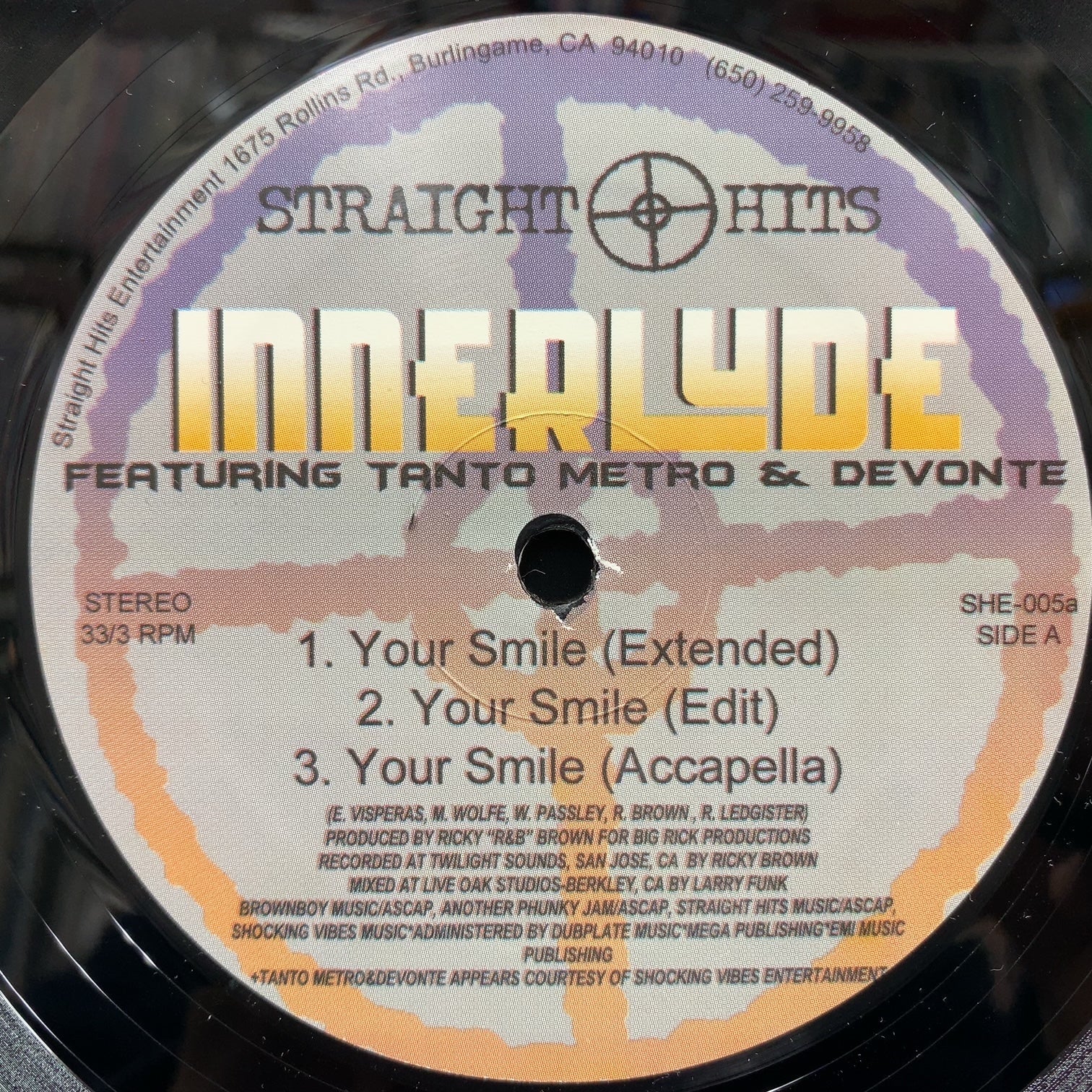 INNERLUDE / Your Smile / Do You Wanna Dance (SHE-005. 12inch