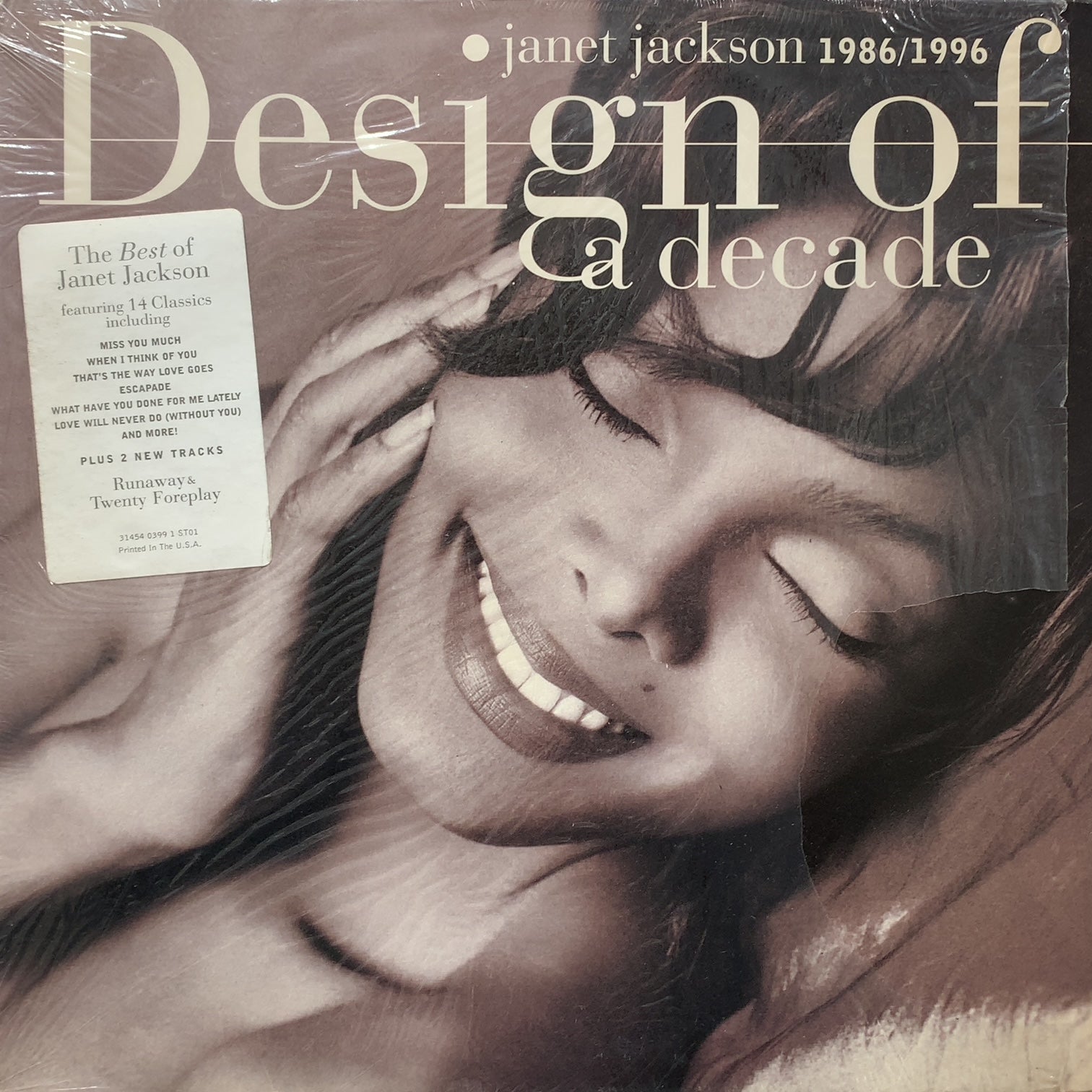 JANET JACKSON / Design Of A Decade 1986 / 1996 (31454 0399 1, 2LP