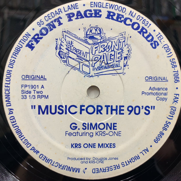 G. SIMONE / Music For The 90