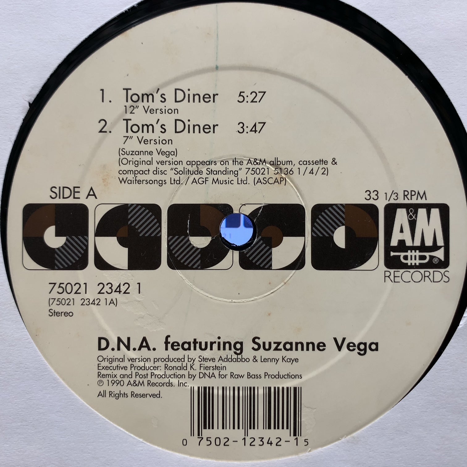 D.N.A. featuring SUZANNE VEGA / Tom's Diner (reissue) – TICRO MARKET