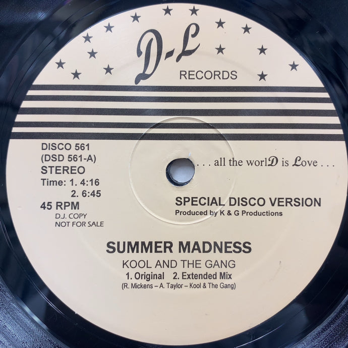 KOOL AND THE GANG - SUMMER MADNESS レコード - 洋楽