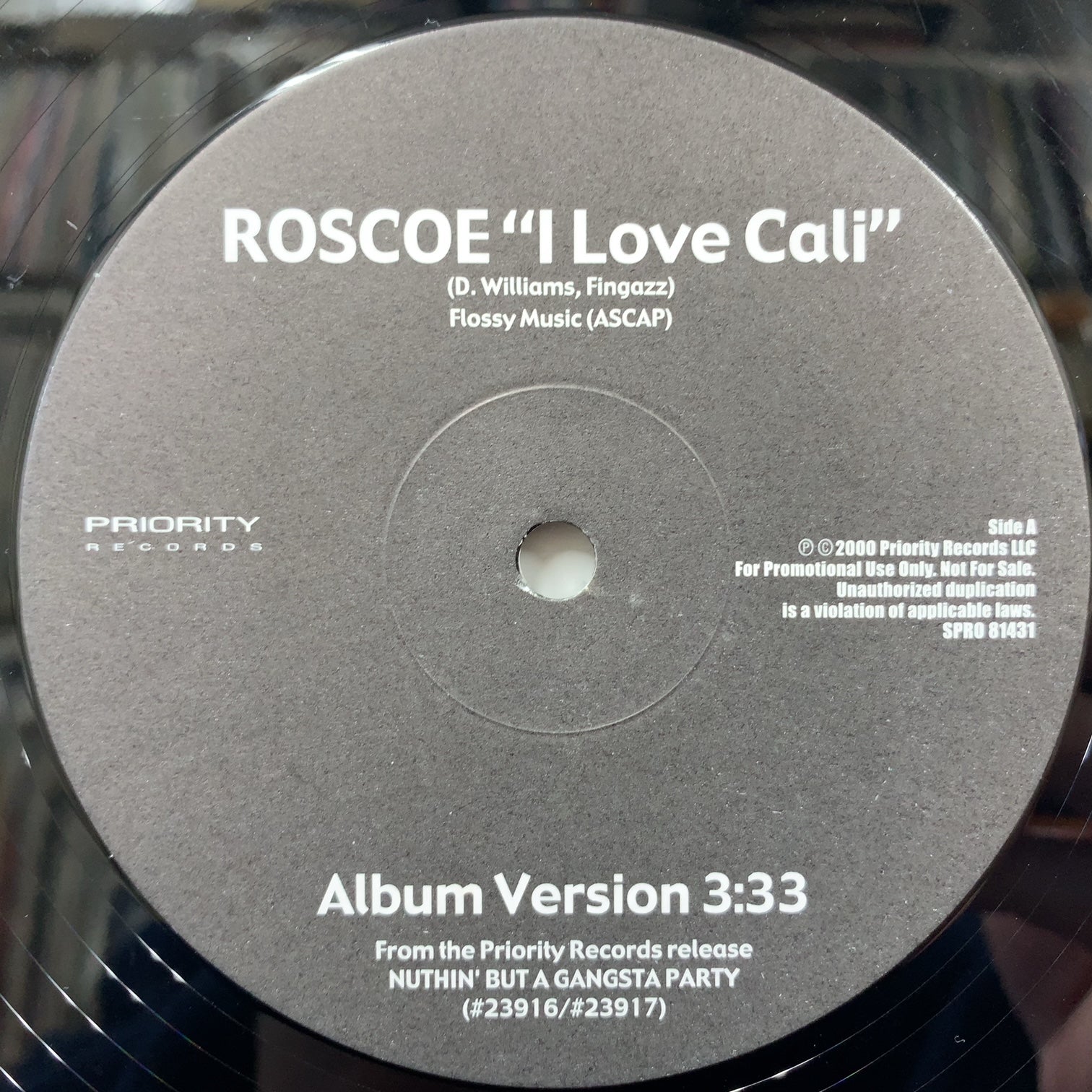 ROSCOE / I LOVE CALI – TICRO MARKET